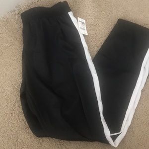 NWT! Black with white stripe pants